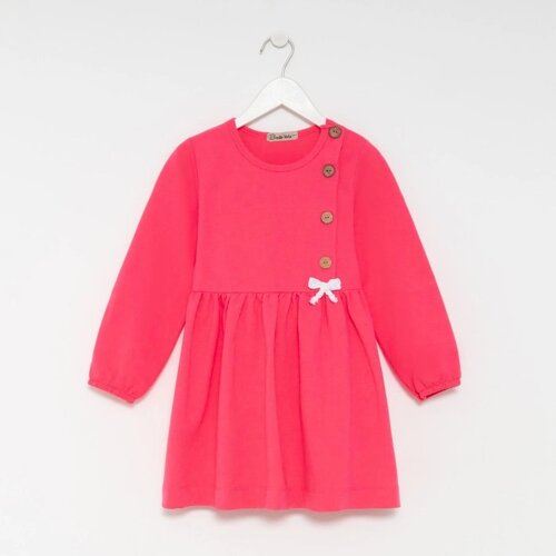 Платье для девочки, цвет тёмно-розовый, рост 116 см
