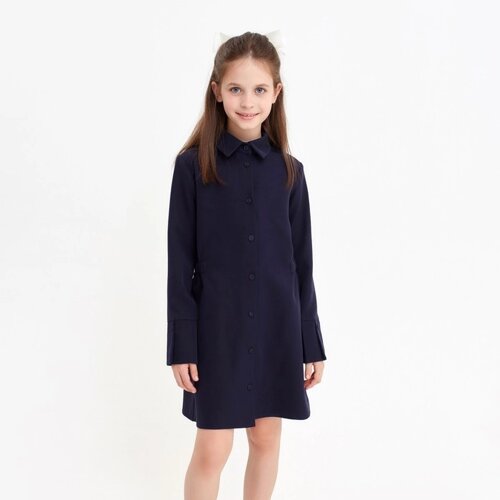 Платье для девочки MINAKU, цвет синий, рост 128 см