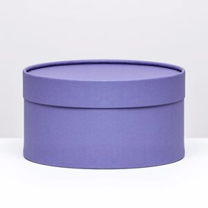 Подарочная коробка фиолетовая, завальцованная без окна, 21х11 см