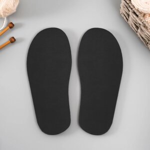 Подошва для вязания обуви "Эва" размер "36", толщина 7 (0,5) мм, чёрный