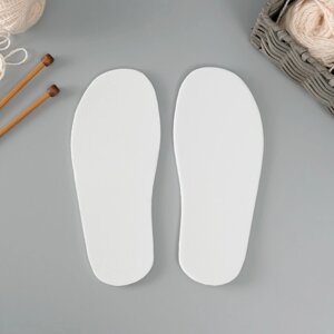 Подошва для вязания обуви "Эва" размер "39", толщина 4 (0,5) мм, белый