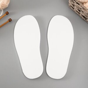 Подошва для вязания обуви "Эва" размер "42", толщина 7 (0,5) мм, белый