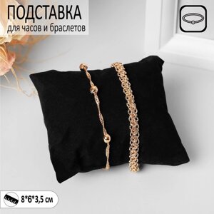 Подушка для украшений, флок, 863,5 см, цвет чёрный