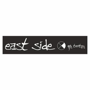 Полоса на лобовое стекло "East Side", черная, 1220 х 270 мм