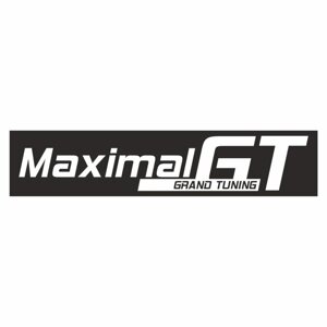 Полоса на лобовое стекло "MAXIMAL GT", черная, 1220 х 270 мм