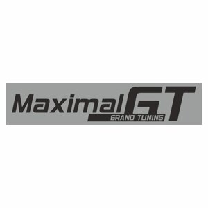 Полоса на лобовое стекло "MAXIMAL GT", серебро, 1300 х 170 мм