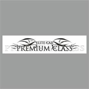 Полоса на лобовое стекло "PREMIUM CLASS", белая, 1200 х 270 мм