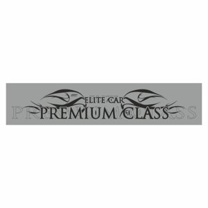 Полоса на лобовое стекло "PREMIUM CLASS", серебро, 1200 х 270 мм