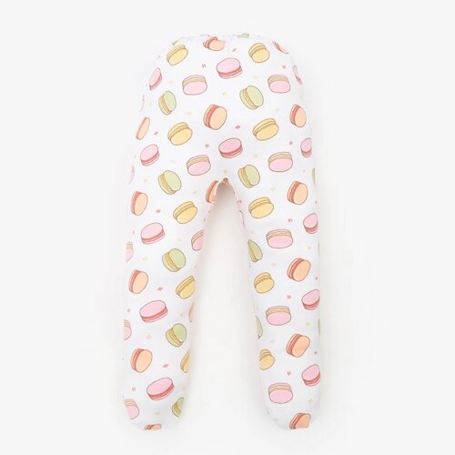 Ползунки для девочки «Macaron», цвет белый/розовый, рост 74 см