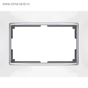 Рамка для двойной розетки WL03-Frame-01-DBL-white, цвет белый