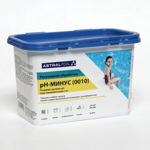 Регулятор PH-минус AstralPool для бассейнов, порошок, 1,5 кг