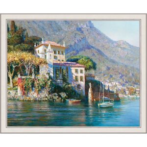 Репродукция картины «Берег Италии», 40х50 см, рама 45-A355