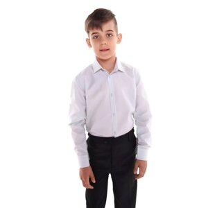 Рубашка для мальчика, цвет серый, рост 146 см