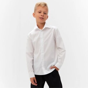 Рубашка для мальчика MINAKU: School Collection, цвет белый, рост 164 см