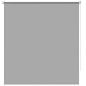 Рулонная штора блэкаут Decofest «Плайн», 100х160 см, цвет серый