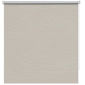 Рулонная штора «Блэкаут Штрих», 80x230 см, цвет коричневый