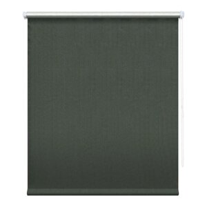 Рулонная штора блэкаут «Сильвер», 90 х 175 см, цвет графит