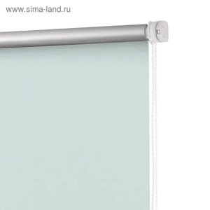 Рулонная штора блэкаут «Свежая мята», 90x160 см, цвет зелёный