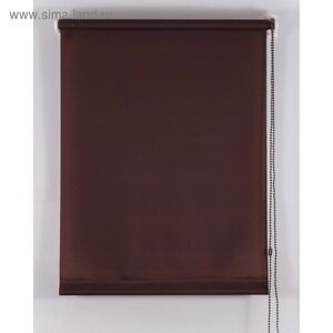 Рулонная штора «Комфортиссимо», 40х160 см, цвет шоколадный