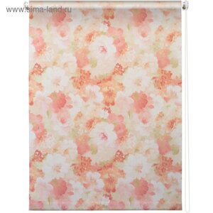 Рулонная штора «Пионы», 60 х 175 см, цвет розовый