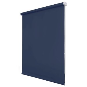 Рулонная штора «Плайн», 80х175 см, цвет синий