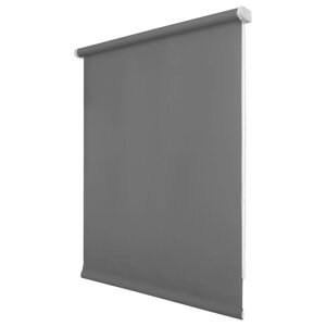 Рулонная штора «Плайн», 90х175 см, цвет темно-серый