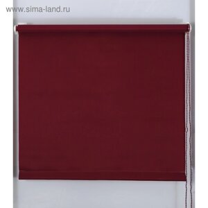 Рулонная штора «Простая MJ» 170х160 см, цвет бордовый