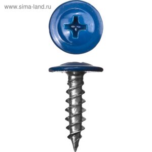 Саморезы ПШМ для листового металла "ЗУБР", RAL-5005, цвет синий насыщ, 25х4.2 мм, 400 шт.