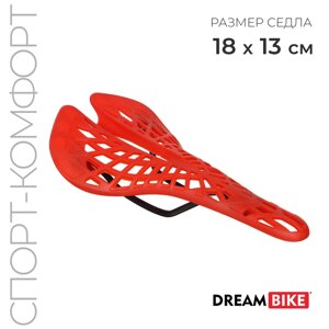 Седло Dream Bike, спорт, пластик, цвет красный