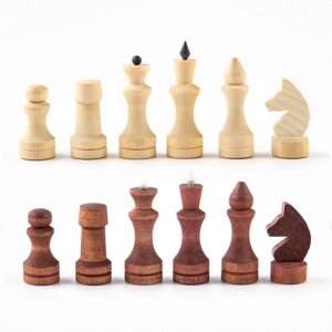 Шахматные фигуры обиходные, король h-7 см d-2.4 см, пешка h-4.4 см d-2.4 см