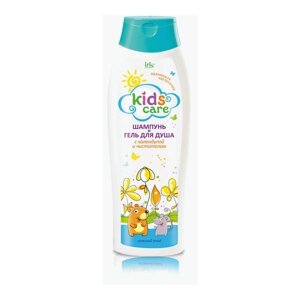 Шампунь и гель для душа для детей Iris Cosmetic Kids Care, с календулой и чистотелом, 400 мл