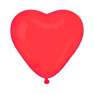 Шар латексный 12"Сердце» цвет красный, набор 50 шт.