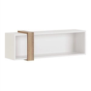 Шкаф навесной открытый «Гринвич №7», 1100266332 мм, цвет белый / авелано