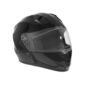 Шлем интеграл с двумя визорами, размер XL (60-61), модель BLD-M67E, черный глянцевый