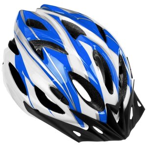 Шлем велосипедиста, р. L, обхват 56-63 см, цвет синий