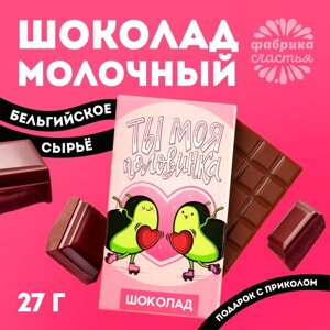 Шоколад молочный «Ты моя половинка»27 г.