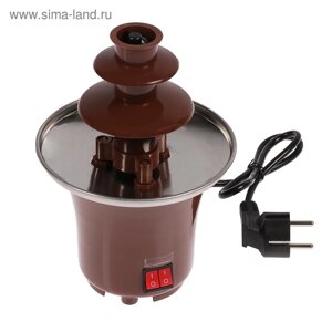 Шоколадный фонтан Luazon LFF-01, загрузка 0.7 кг, коричневый