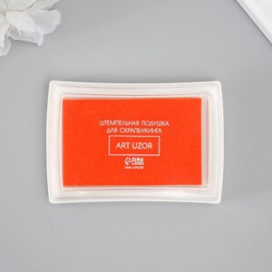 Штемпельная подушка "Оранжевая" 7,5х5,5х1,8 см