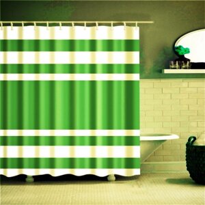 Штора для ванной Velvet, 180х200 см, PLE, цвет зеленый