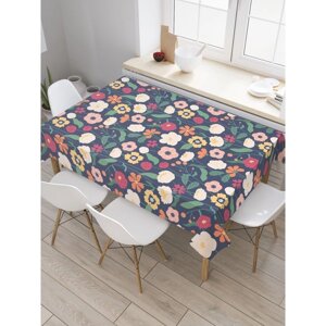 Скатерть на стол «Поле цветов», прямоугольная, оксфорд, размер 120х145 см