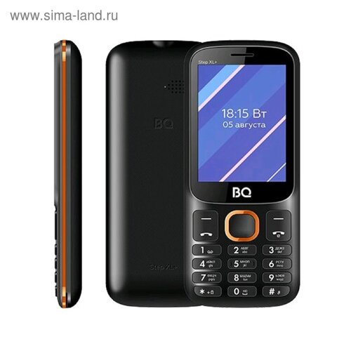 Сотовый телефон BQ 2820 Step XL+ 2,8", 32Мб, microSD, 1000mAh, 2 sim, чёрно-оранжевый