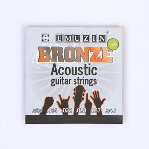 Струны для акустической гитары "BRONZE" с обмоткой из фосфорной бронзы /010 -048/