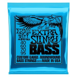 Струны для бас-гитары ERNIE BALL 2835 Nickel Wound Bass Extra Slinky (40-60-70-95)