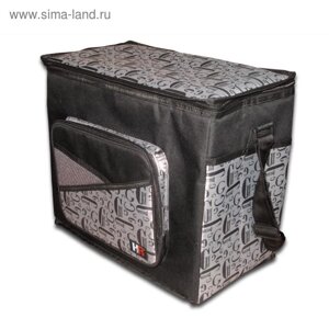 Сумка-холодильник cooler BAG, черно-сер YF-1266