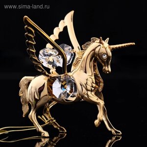 Сувенир «Конь - Пегас», 867 см, с кристаллами