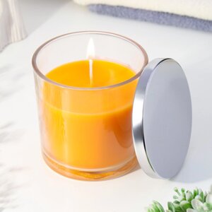 Свеча ароматическая в стакане "Orange", апельсин, 10х10 см