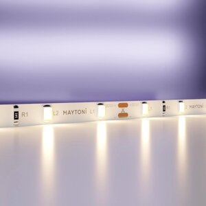 Светодиодная лента Maytoni, 12В, IP20, 2835, 4,8Вт/м, 3000K, 5 м, 5 мм, свечение монохромное