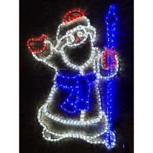 Светодиодное панно «Дед Мороз», 125 150 6 см, 45 Вт, 220 В