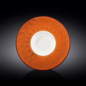 Тарелка глубокая Wilmax England Splach, d=27 см, 250 мл, цвет оранжевый