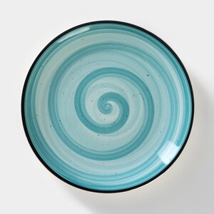 Тарелка керамическая Elrington «Аэрограф. Мятный бриз», d=19 см